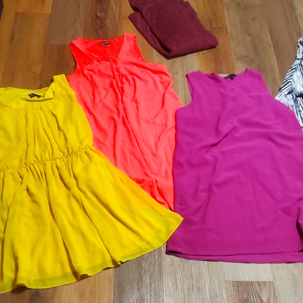 3 dresses and sweater dress for free thrown in